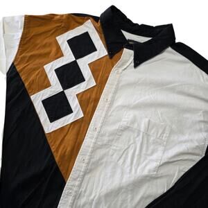 Panhandle Slim Western Colorblock Button Down Shirt XXL Geometric Cotton